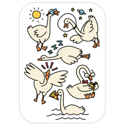 Silly Goose Studies Die Cut Sticker