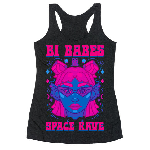 Bi Babes Space Rave Racerback Tank Top