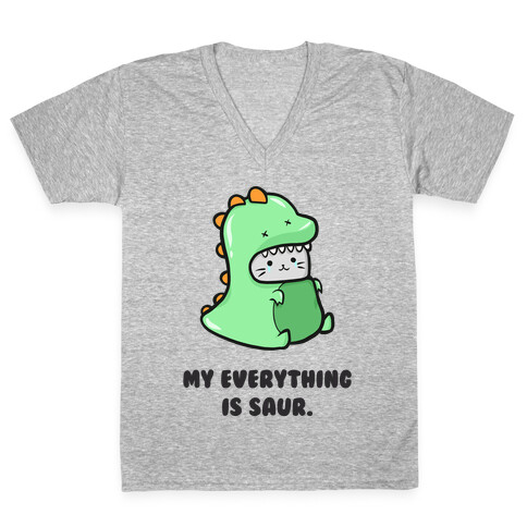 My Everything Is Saur V-Neck Tee Shirt