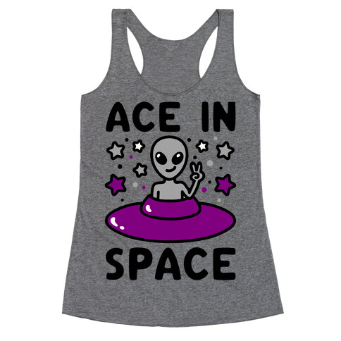 Ace In Space Alien Parody Racerback Tank Top