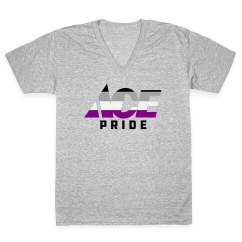 Ace Pride Parody Logo V-Neck Tee Shirt