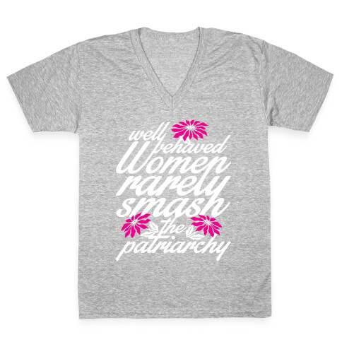 Well Behaved Women V-Neck Tee Shirt