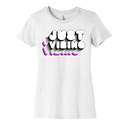 Just Vibing (Ace Pride) Womens T-Shirt