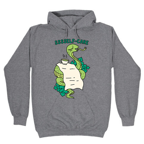 Sssself-Care Snake Hooded Sweatshirt