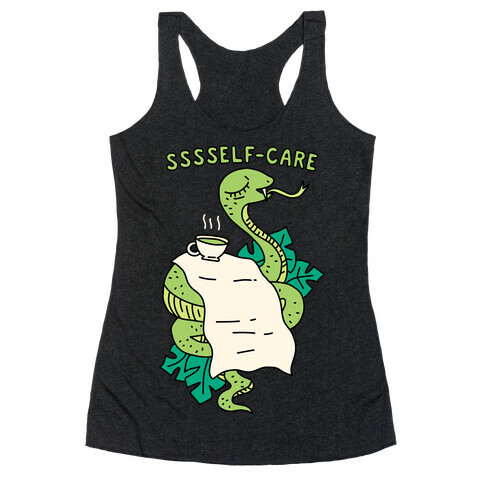 Sssself-Care Snake Racerback Tank Top