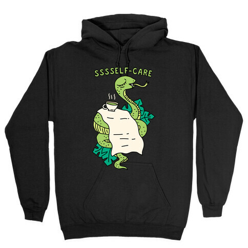 Sssself-Care Snake Hooded Sweatshirt