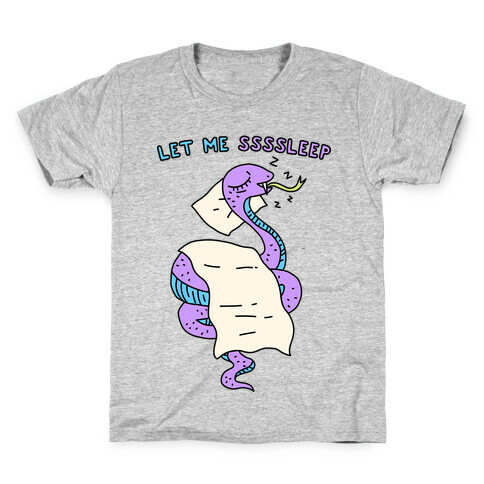 Let Me Ssssleep Snake Kids T-Shirt