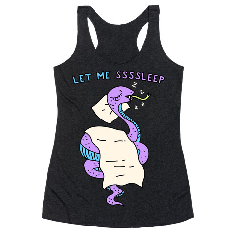 Let Me Ssssleep Snake Racerback Tank Top