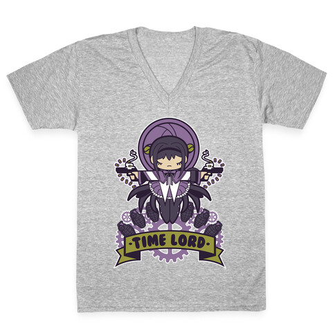 Time Lord Homura Akemi V-Neck Tee Shirt