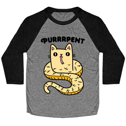 Purrrpent Serpent Cat Baseball Tee