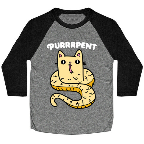 Purrrpent Serpent Cat Baseball Tee