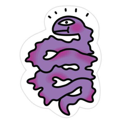 Shakey Snakey Die Cut Sticker