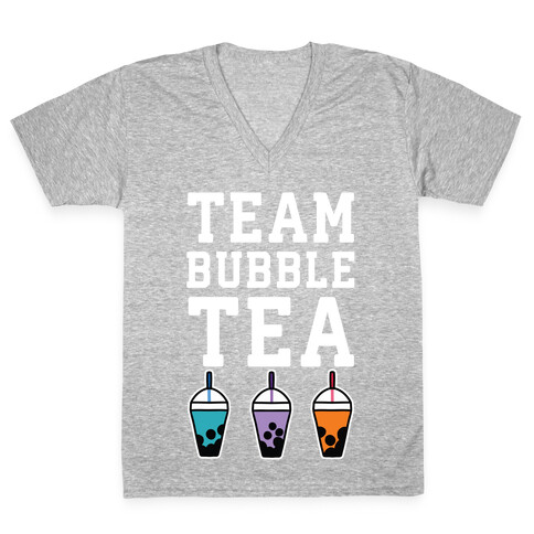 Team Bubble Tea V-Neck Tee Shirt