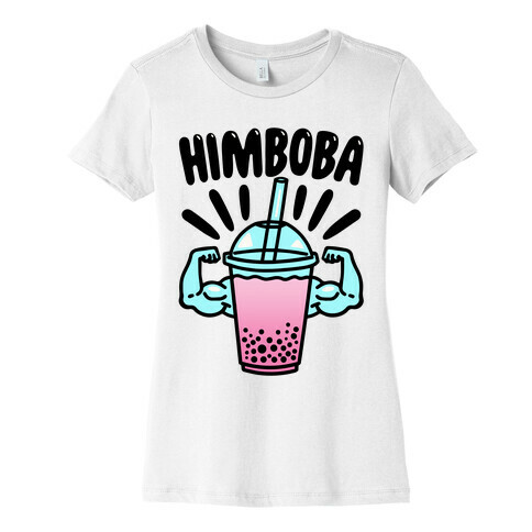 Himboba Himbo Bubble Tea Parody Womens T-Shirt
