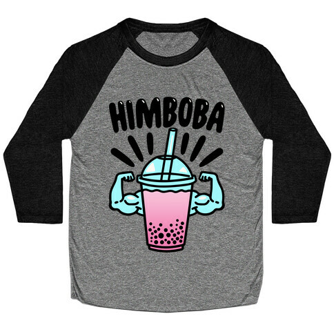 Himboba Himbo Bubble Tea Parody Baseball Tee