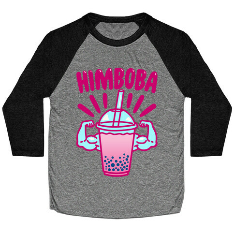 Himboba Himbo Bubble Tea Parody Baseball Tee