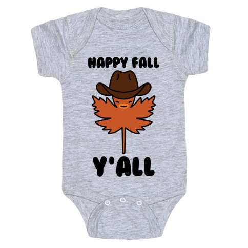 Happy Fall Y'all (Country Leaf) Baby One-Piece