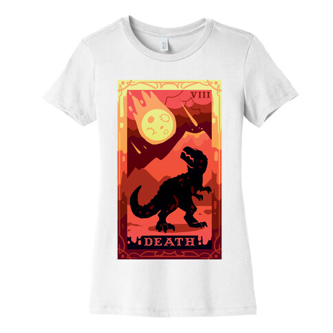 Death Dino Tarot Womens T-Shirt