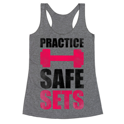 Practice Safe Sets Racerback Tank Top
