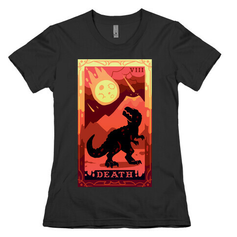 Death Dino Tarot Womens T-Shirt