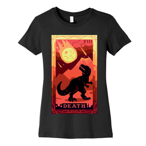 Death Dino Tarot Womens T-Shirt