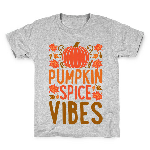 Pumpkin Spice Vibes Kids T-Shirt