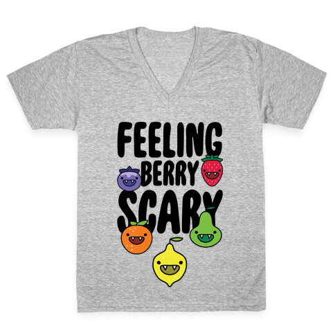 Feeling Berry Scary V-Neck Tee Shirt