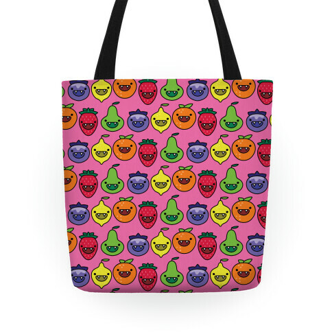 Scary Berries Pattern Tote