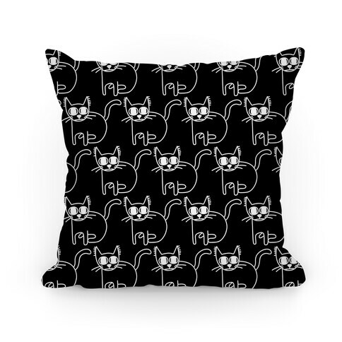 Scaredy Cat Pattern Pillow