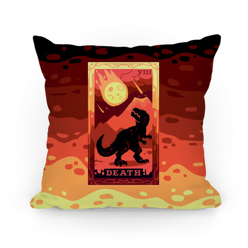 Death Dino Tarot Pillow