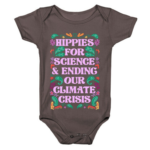 Hippies For Science & Ending Our Climate Crisis Baby One-Piece