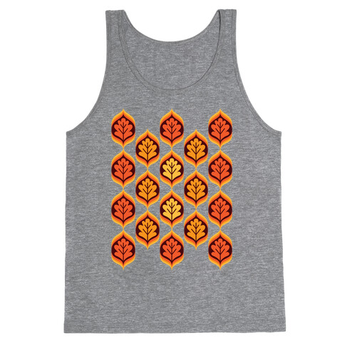 Vintage Autumn Leaves Pattern Tank Top