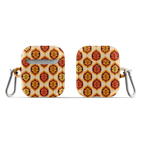 Vintage Autumn Leaves Pattern AirPod Case