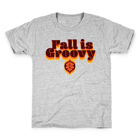 Fall Is Groovy Kids T-Shirt