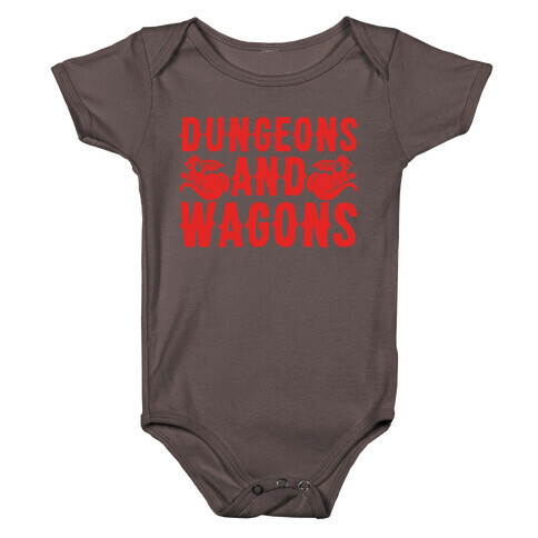 Dungeons And Wagons Parody Baby One-Piece