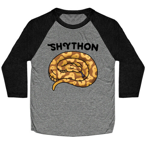 Shython Shy Python Baseball Tee