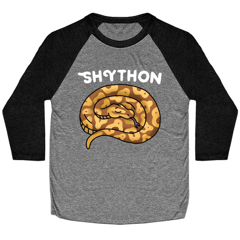 Shython Shy Python Baseball Tee