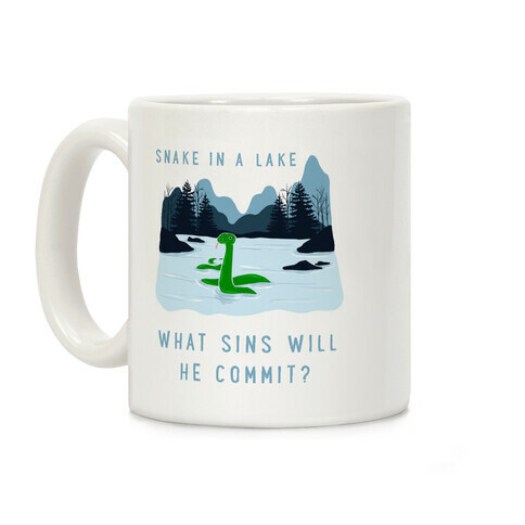 Snake In a Lake Coffee Mug