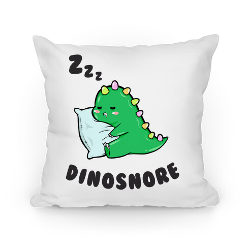 Dinosnore Pillow