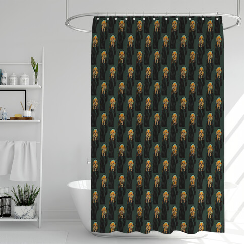 Mood The Scream Parody Shower Curtain