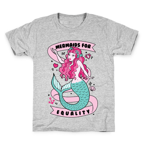 Mermaids For Equality Kids T-Shirt