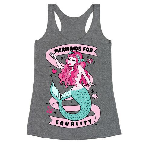 Mermaids For Equality Racerback Tank Top