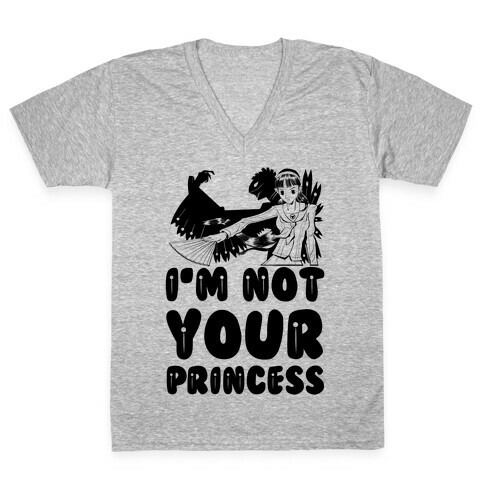 I'm Not Your Princess Yukiko Parody V-Neck Tee Shirt