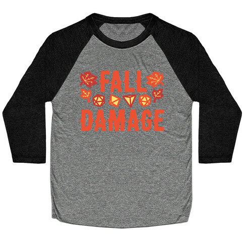 Fall Damage  Baseball Tee