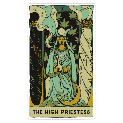 The High Priestess  Die Cut Sticker