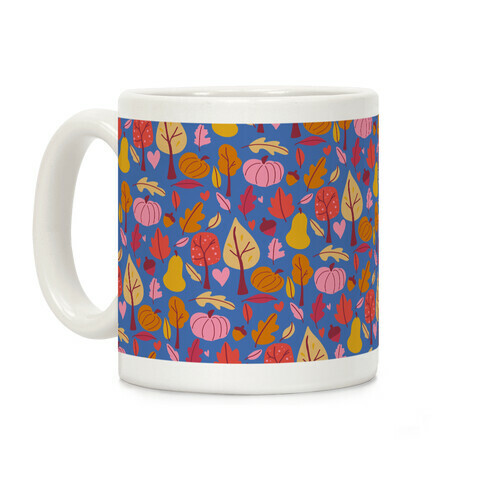 Retro Fall Love Pattern Coffee Mug