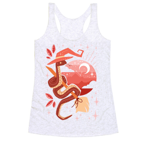 Midcentury Modern Witch Snake Racerback Tank Top