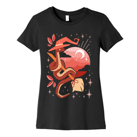 Midcentury Modern Witch Snake Womens T-Shirt