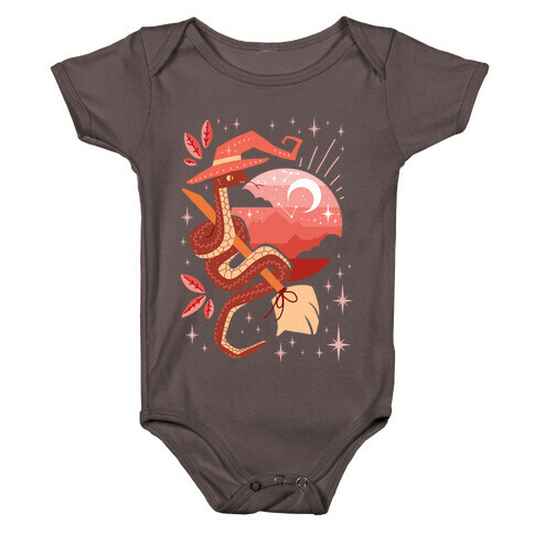 Midcentury Modern Witch Snake Baby One-Piece