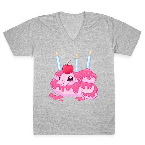 Cake Snake V-Neck Tee Shirt